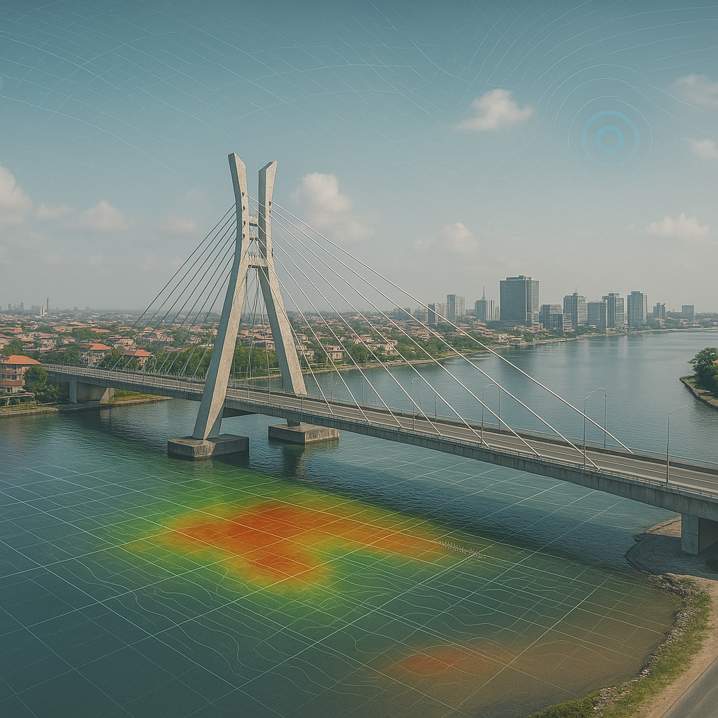 3D digital twin model of urban infrastructure with data overlays